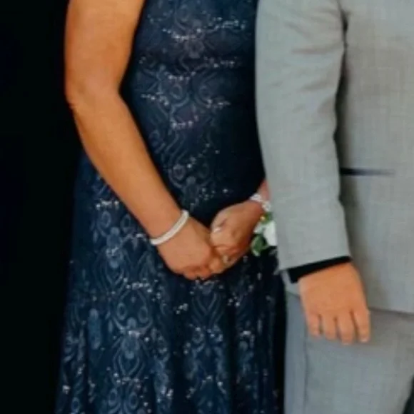 R&M Richards Gray Short Sleeve Formal Size 10 - Picture 6 of 10